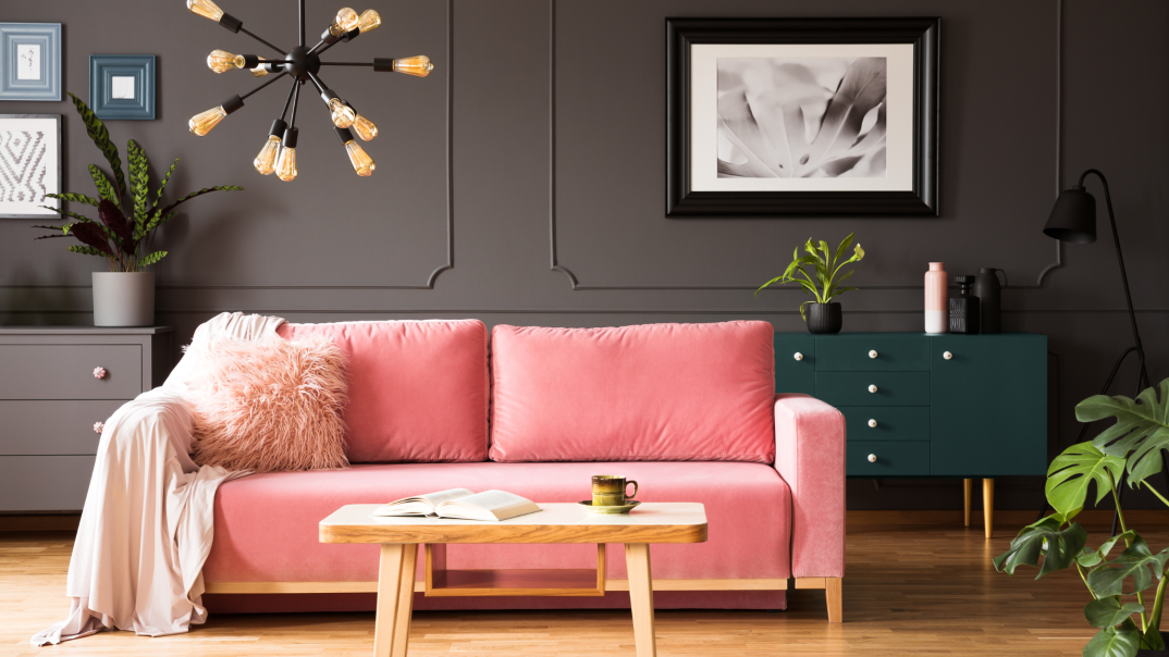 pink couch